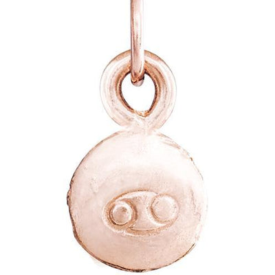 Small Cancer Zodiac Charm Jewelry Helen Ficalora 14k Pink Gold