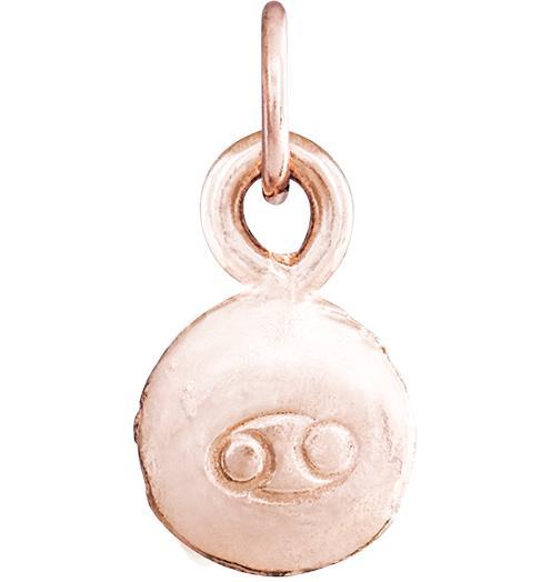Small Cancer Zodiac Charm Jewelry Helen Ficalora 14k Pink Gold