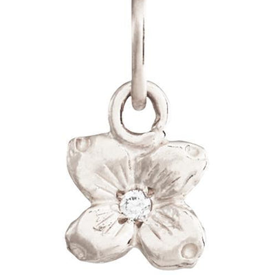 Sterling Silver Daisy Charm - Flower Charm - Small