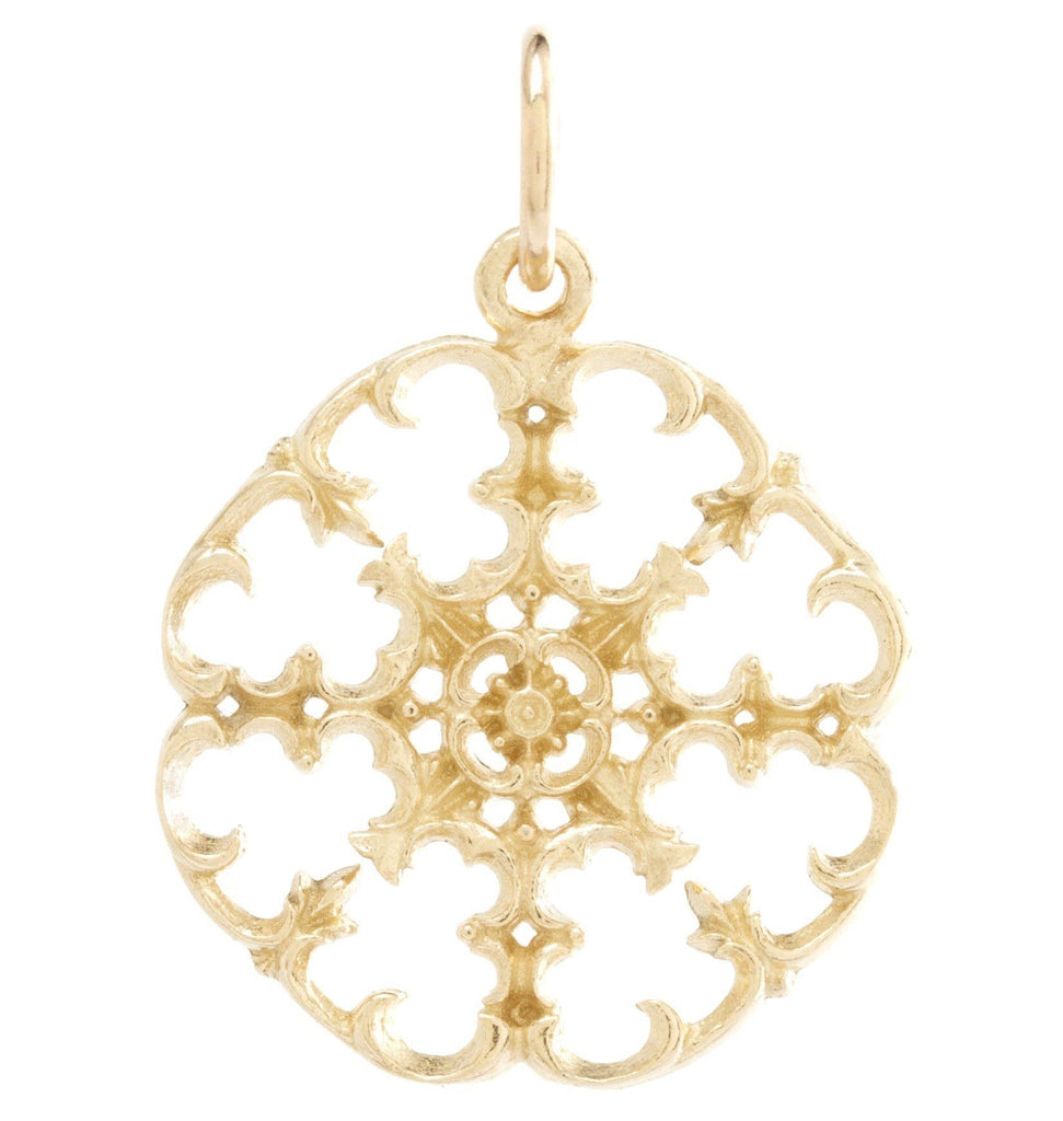Small Filigree Charm Jewelry Helen Ficalora 14k Yellow Gold
