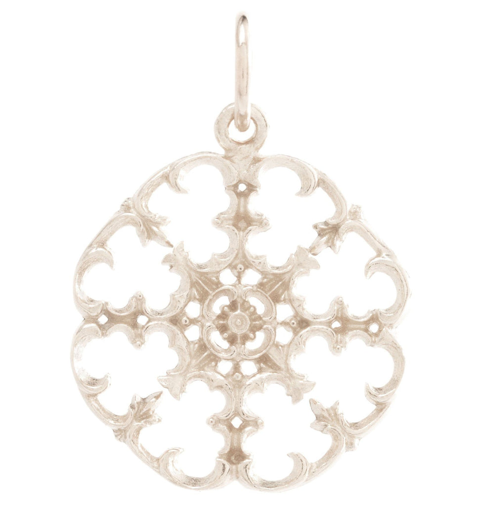 Small Filigree Charm Jewelry Helen Ficalora 14k White Gold