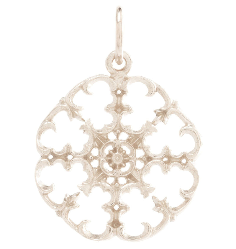 Small Filigree Charm Jewelry Helen Ficalora 14k White Gold