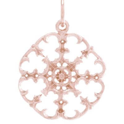 Small Filigree Charm Jewelry Helen Ficalora 14k Pink Gold