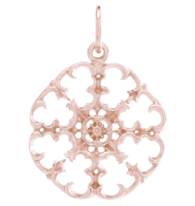 Small Filigree Charm Jewelry Helen Ficalora 14k Pink Gold