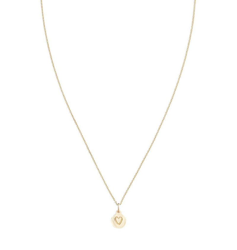 Small Heart Disk Charm Jewelry Helen Ficalora