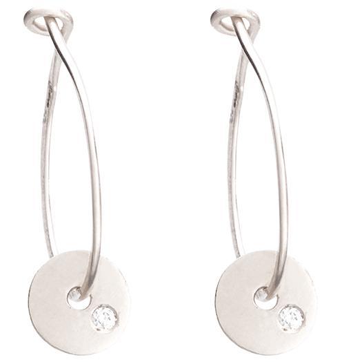 Small Hoop Earrings Jewelry Helen Ficalora 14k White Gold