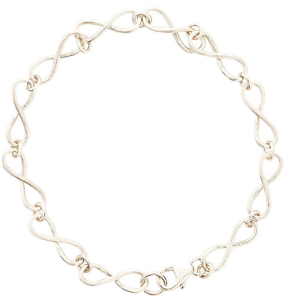 Helen Ficalora Small Infinity Chain Bracelet in 14K White Gold