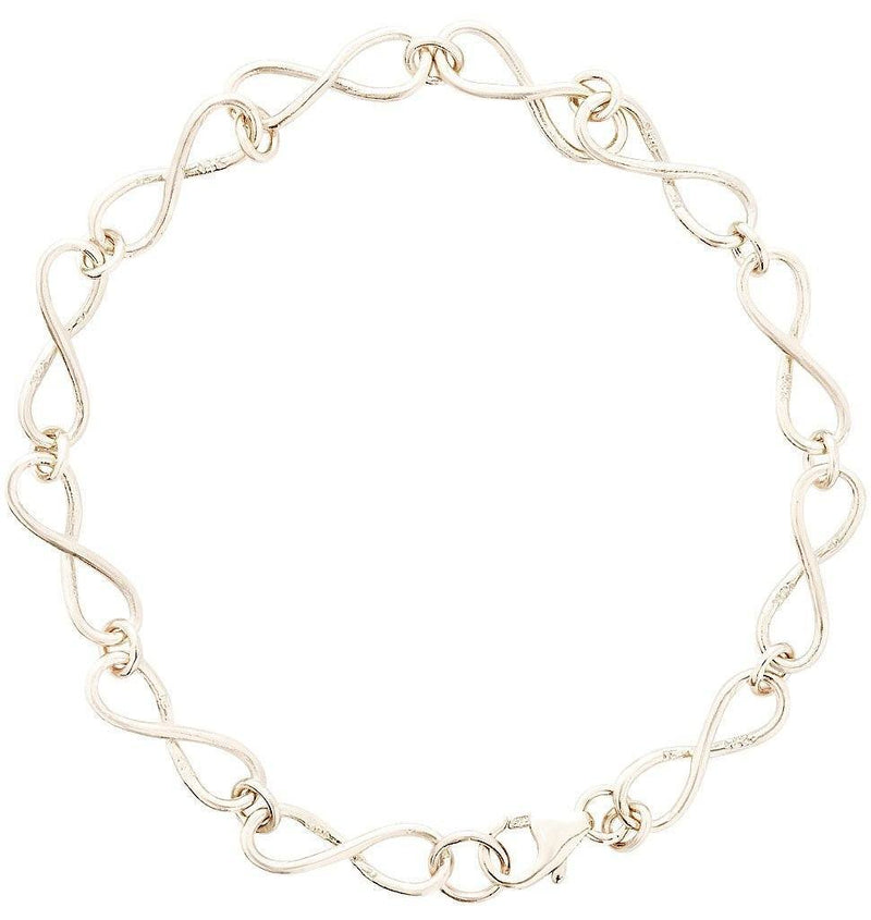 Helen Ficalora Small Infinity Chain Bracelet in 14K White Gold