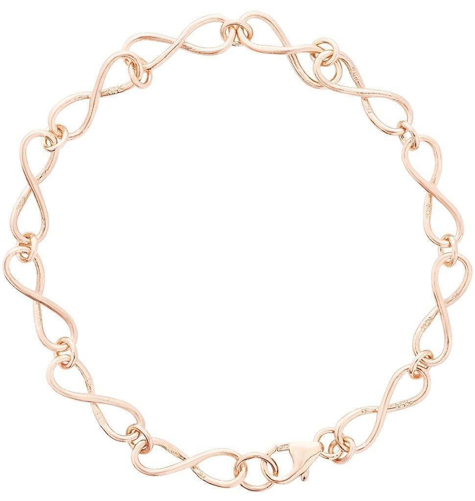 Helen Ficalora Small Infinity Chain Bracelet in 14K Rose Gold