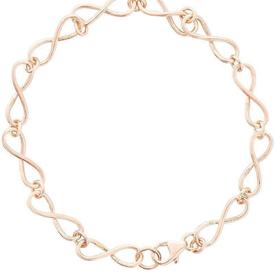 Helen Ficalora Small Infinity Chain Bracelet in 14K Rose Gold