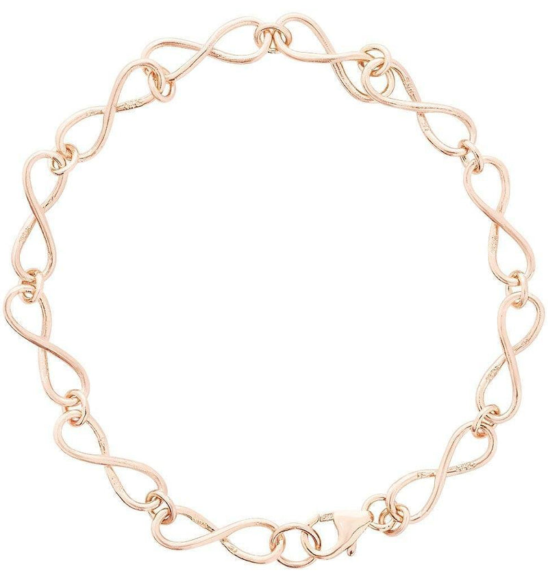 Helen Ficalora Small Infinity Chain Bracelet in 14K Rose Gold
