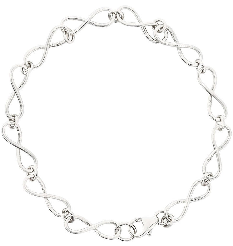 Helen Ficalora Small Infinity Chain Bracelet in Sterling Silver