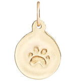 Helen Ficalora Small 14K Gold Dog Paw Pendant