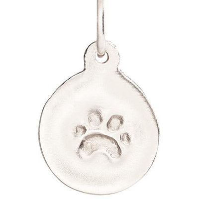 Helen Ficalora Small 14K White Gold Dog Paw Pendant