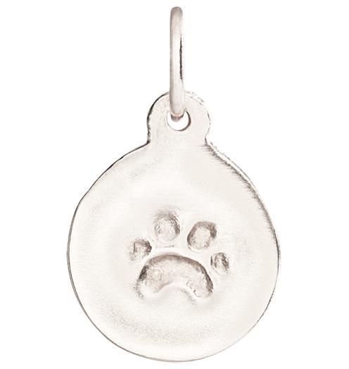 Helen Ficalora Small 14K White Gold Dog Paw Pendant