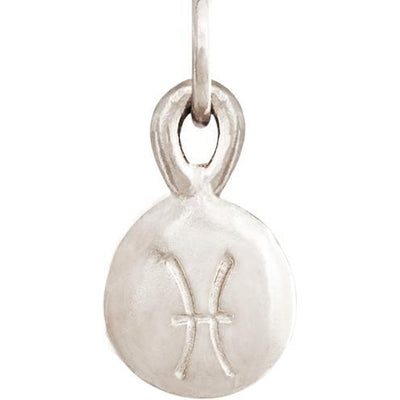 Small Pisces Zodiac Charm Jewelry Helen Ficalora 14k White Gold