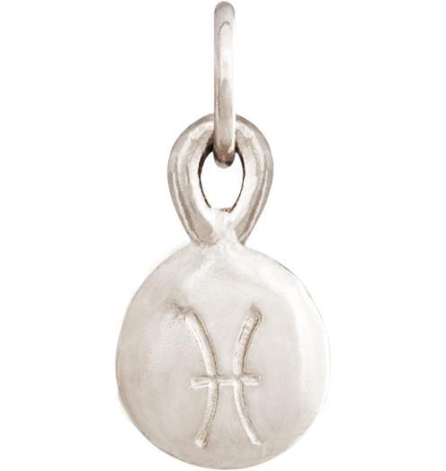 Small Pisces Zodiac Charm Jewelry Helen Ficalora 14k White Gold