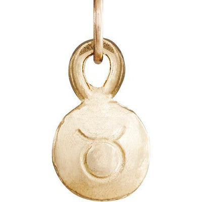 Small Taurus Zodiac Charm Jewelry Helen Ficalora 14k Yellow Gold
