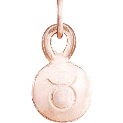 Small Taurus Zodiac Charm Jewelry Helen Ficalora 14k Pink Gold