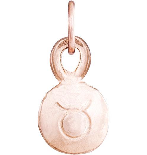 Small Taurus Zodiac Charm Jewelry Helen Ficalora 14k Pink Gold