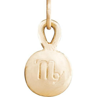 Small Virgo Zodiac Charm Jewelry Helen Ficalora 14k Yellow Gold