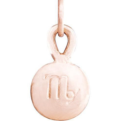 Small Virgo Zodiac Charm Jewelry Helen Ficalora 14k Pink Gold