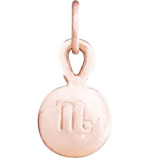 Small Virgo Zodiac Charm Jewelry Helen Ficalora 14k Pink Gold