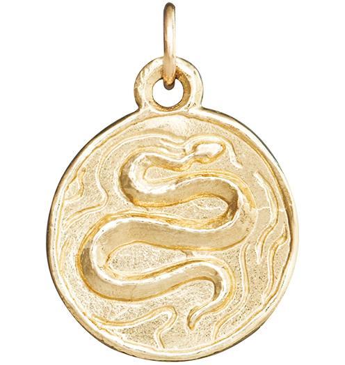 Snake Coin Charm Jewelry Helen Ficalora 14k Yellow Gold