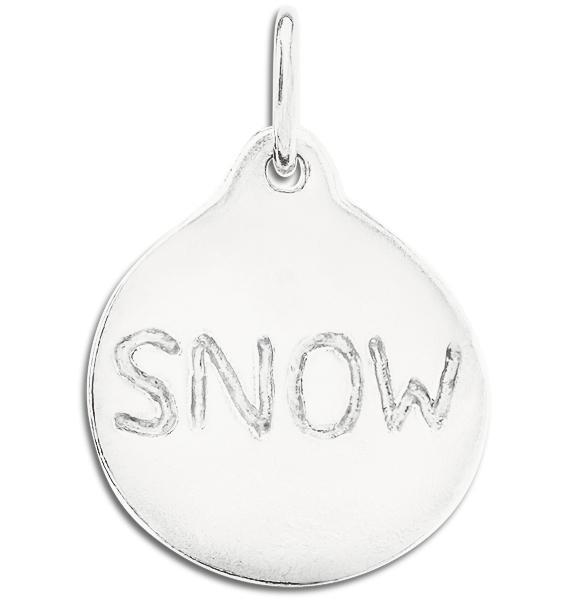 Snow Disk Charm Jewelry Helen Ficalora Sterling Silver 