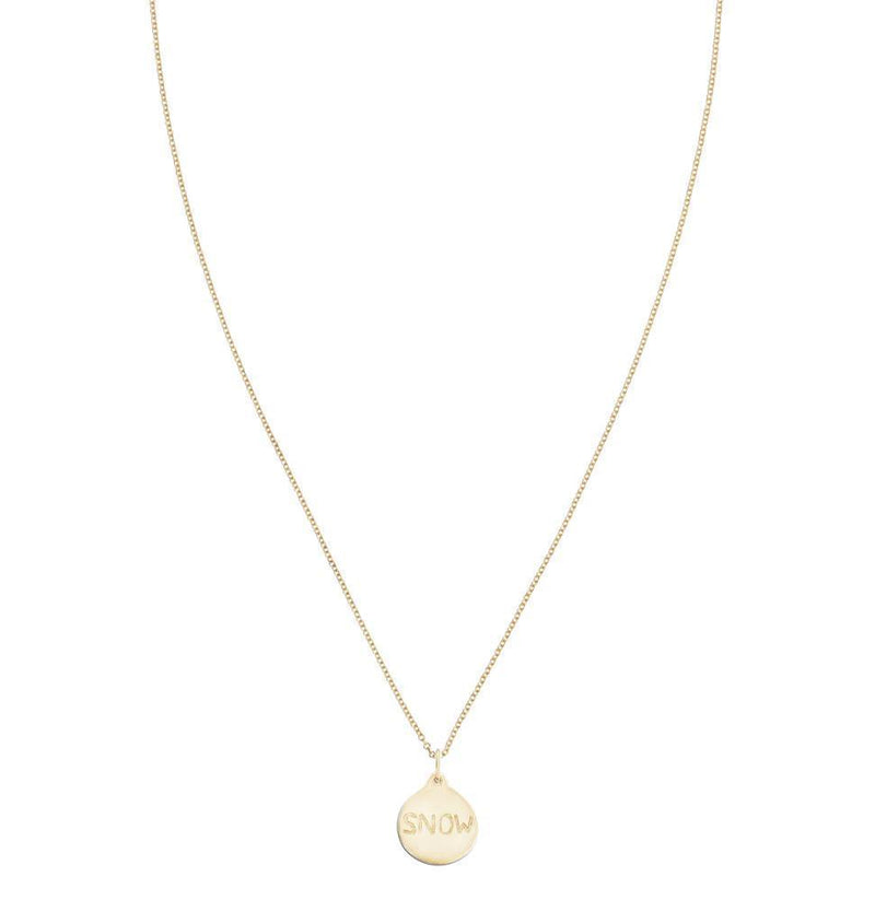 Snow Disk Charm Jewelry Helen Ficalora 