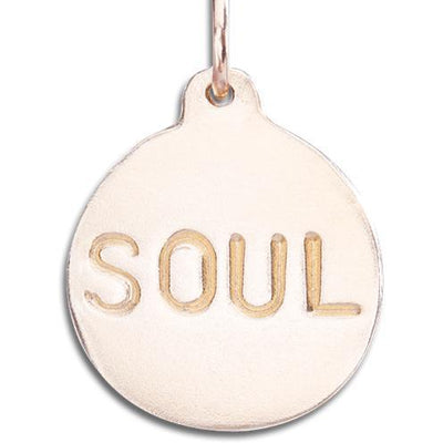 "Soul" Disk Charm Jewelry Helen Ficalora 14k Pink Gold