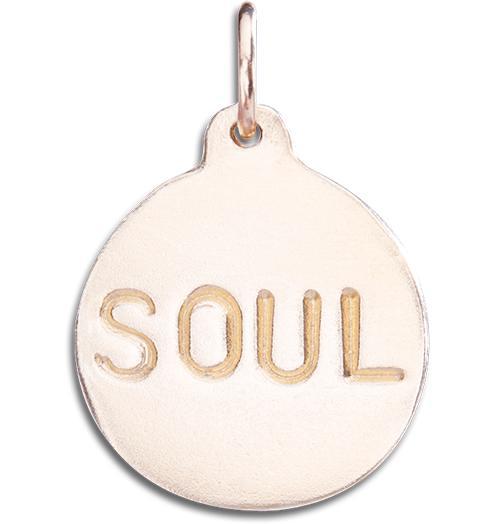 "Soul" Disk Charm Jewelry Helen Ficalora 14k Pink Gold