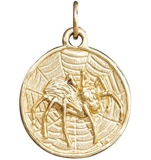Spider Coin Charm Jewelry Helen Ficalora 14k Yellow Gold
