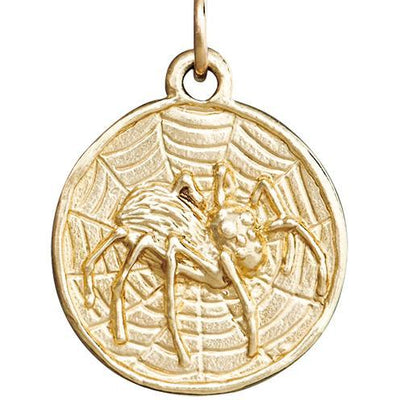 Spider Coin Charm Jewelry Helen Ficalora 14k Yellow Gold