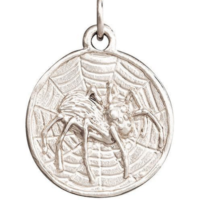 Spider Coin Charm Jewelry Helen Ficalora 14k White Gold
