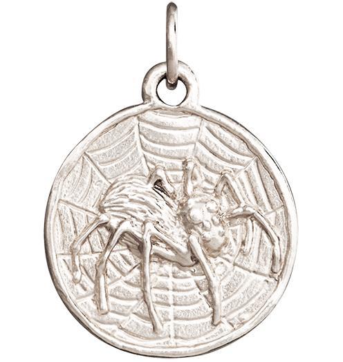 Spider Coin Charm Jewelry Helen Ficalora 14k White Gold