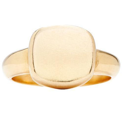 Square Signet Ring Jewelry Helen Ficalora 14k Yellow Gold 6