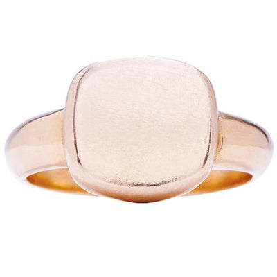 Square Signet Ring Jewelry Helen Ficalora 14k Pink Gold 6