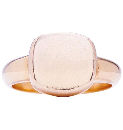 Square Signet Ring Jewelry Helen Ficalora 14k Pink Gold 6