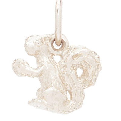 Squirrel Mini Charm Jewelry Helen Ficalora 14k White Gold