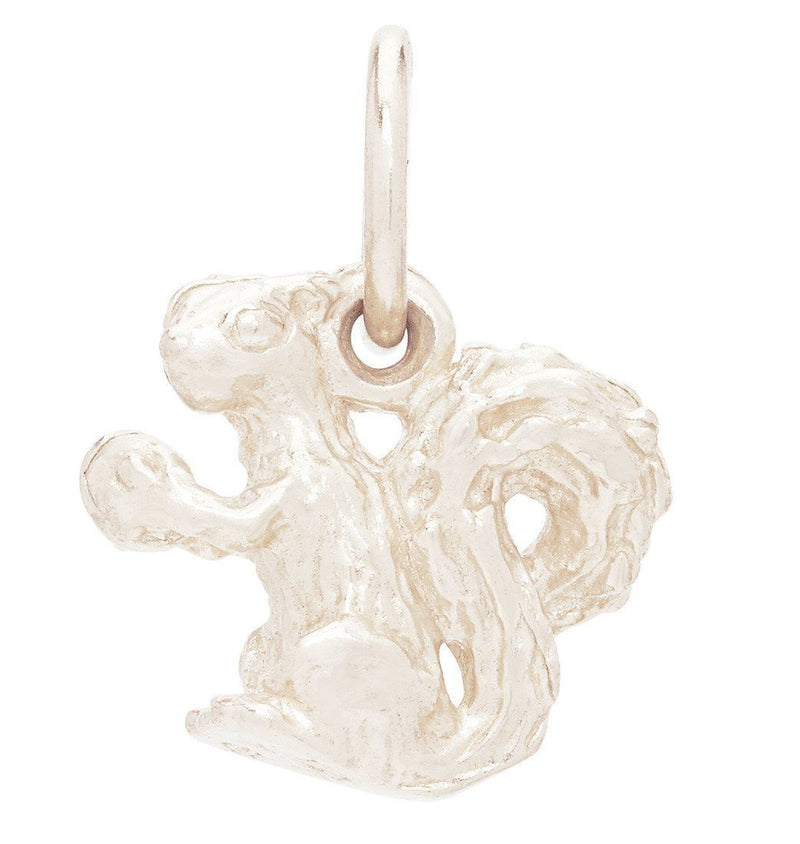 Squirrel Mini Charm Jewelry Helen Ficalora 14k White Gold