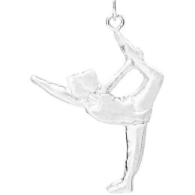 Standing Bow Pose Yoga Charm Jewelry Helen Ficalora Sterling Silver 