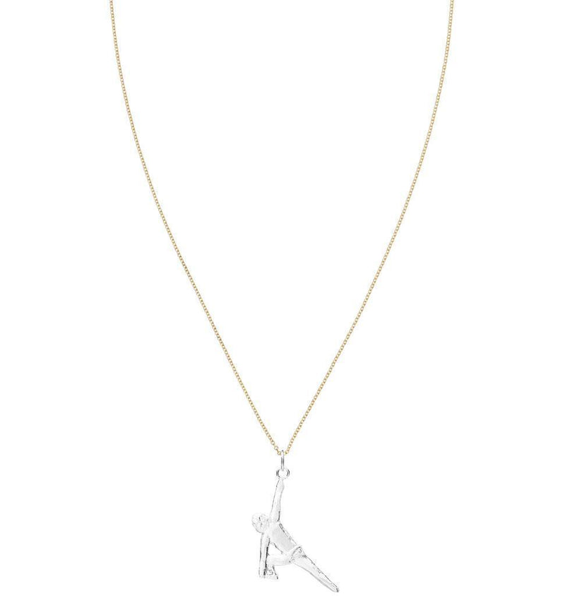 Standing Triangle Pose Yoga Charm Jewelry Helen Ficalora 