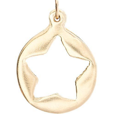 Star Cutout Medium Charm Jewelry Helen Ficalora 14k Yellow Gold