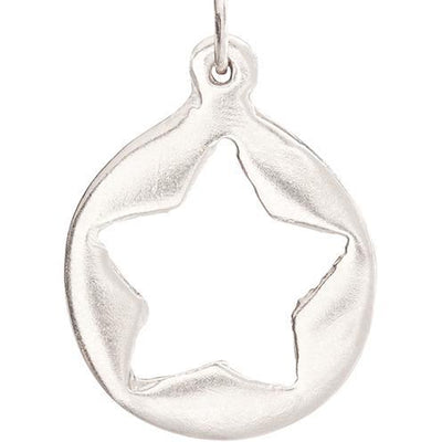 Star Cutout Medium Charm Jewelry Helen Ficalora 14k White Gold