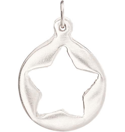 Star Cutout Medium Charm Jewelry Helen Ficalora 14k White Gold