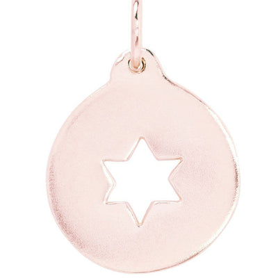 Helen Ficalora 14k Rose Gold Star of David Pendant