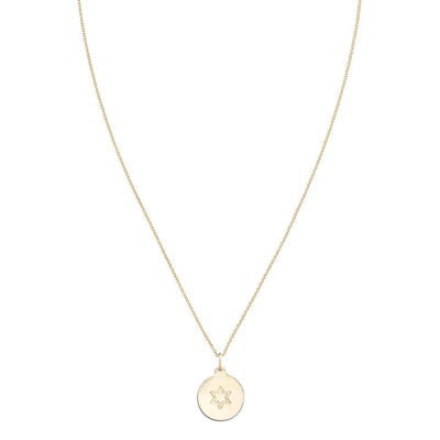 Star of David Disk Charm Jewelry Helen Ficalora 