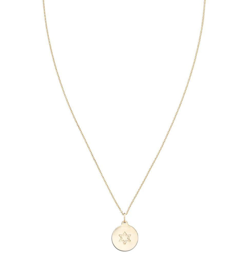 Star of David Disk Charm Jewelry Helen Ficalora 