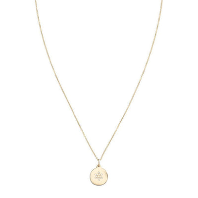 Star of David Disk Charm Pavé Diamonds Jewelry Helen Ficalora 